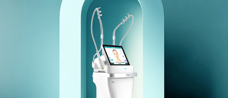 강남 피부관리 클리닉 UH CELL 포텐자 고주파 레이저 시술 콘셉트를 표현한 그래픽 배너 이미지