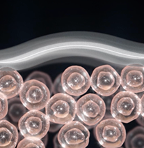 써마지 시술 전후 콜라겐 증가와 탄력 개선을 나타낸 피부 단면 Before After 이미지