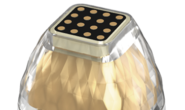 電極型先端が皮膚表面に接触して高周波エネルギーを伝達する非侵襲的手術構造説明画像