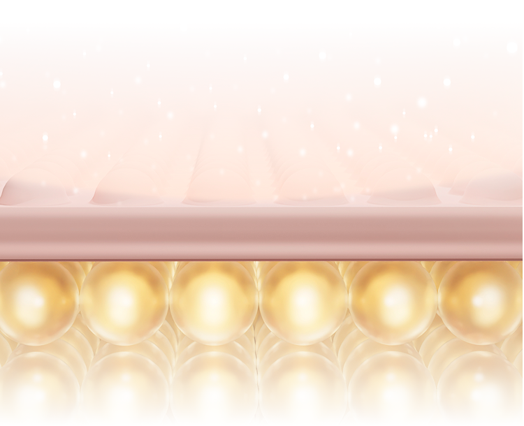온다 마이크로웨이브 에너지가 진피층과 지방층에 전달되는 구조를 나타낸 피부 단면 이미지