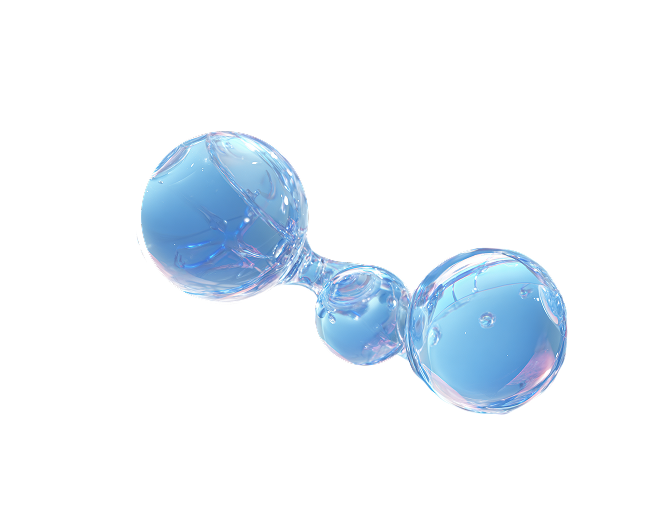 스킨바이브 미세입자 히알루론산이 진피 내 수분층을 형성하는 과정 표현한 일러스트