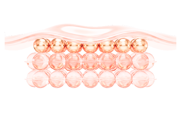 PDLLA 성분이 섬유아세포를 자극해 자가 콜라겐 생성을 유도하는 과정을 시각화한 그래픽 이미지