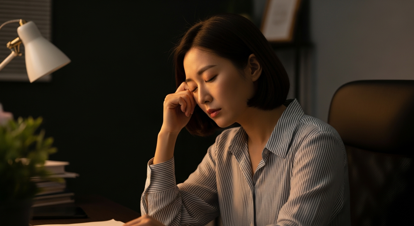 여름 더위에 지친 직장인 - 쉬어도 개운하지 않은 피로